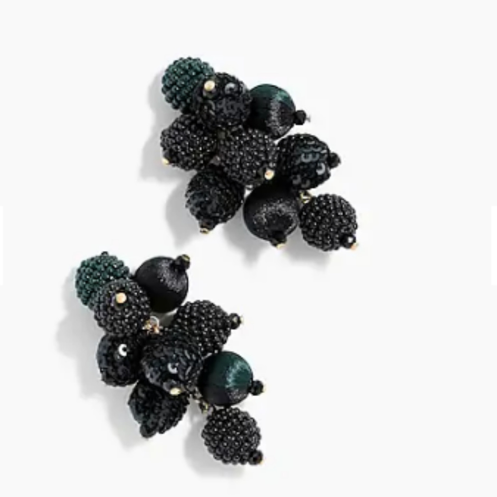 J. Crew cluster statement earrings